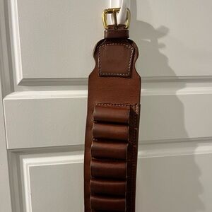 Orvis Brown Leather Shell Belt